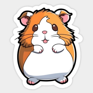 Cute hamster standing, kawaii pet Sticker